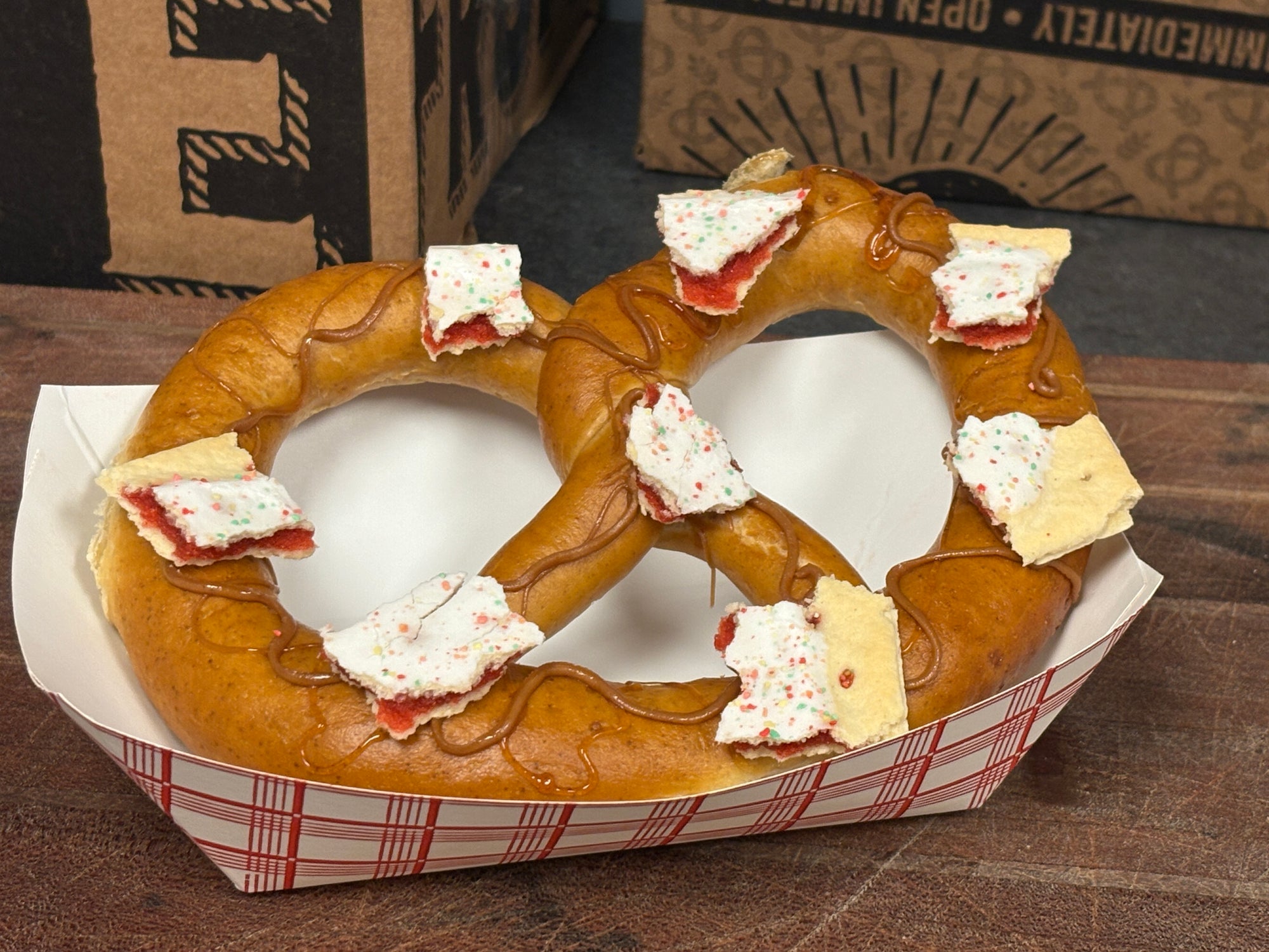 Recreating the PB&J Pop-Tarts Bavarian Pretzel