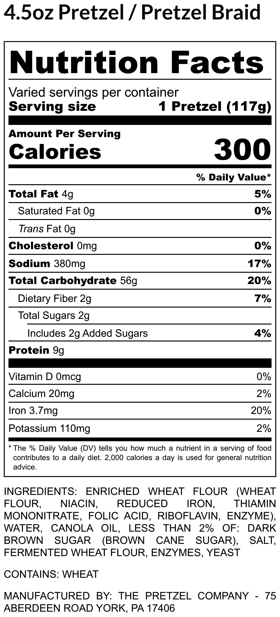 Nutritional Information Image